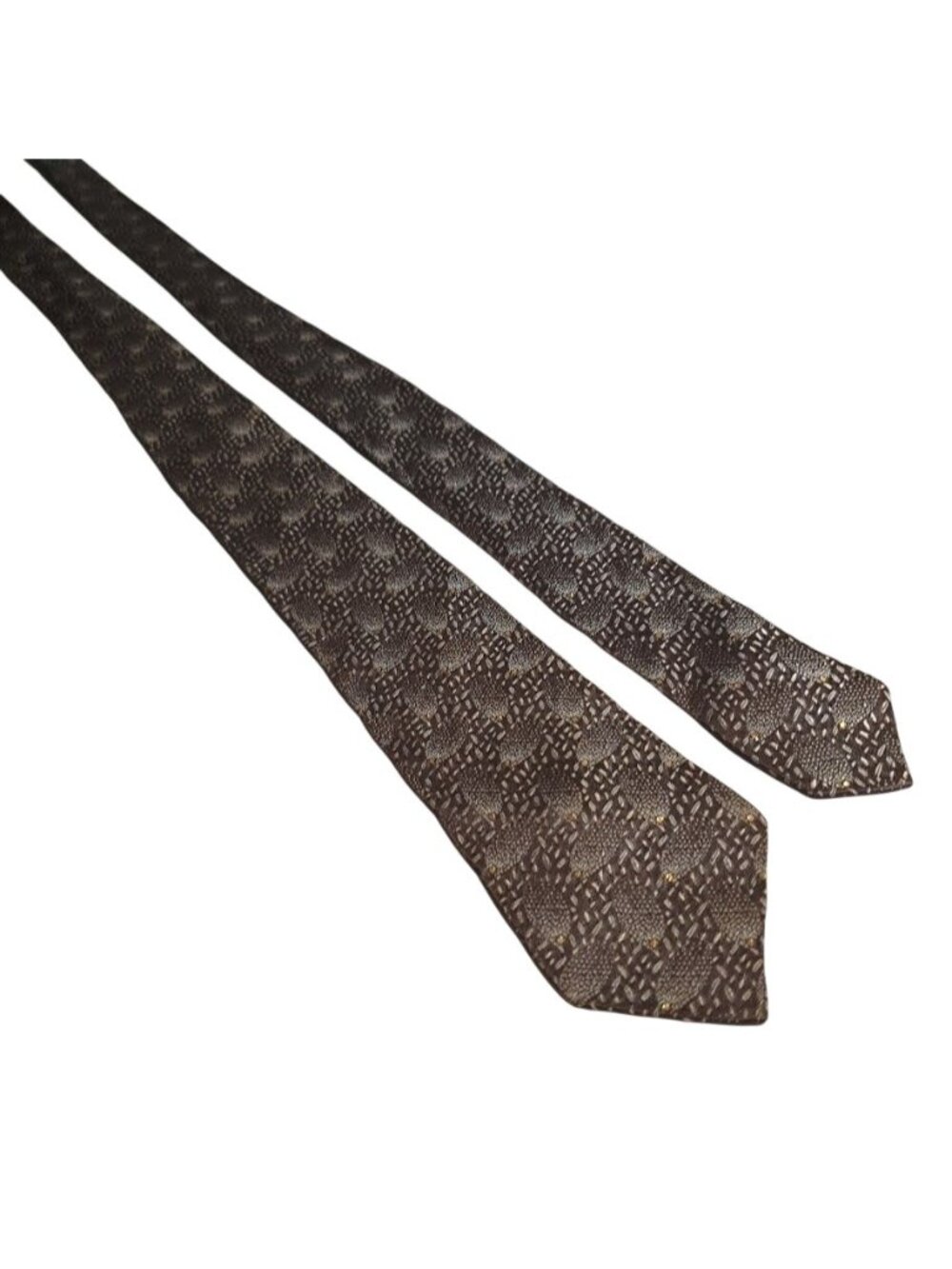 Handmade Vintage Brown Necktie Men Classic Formal Wear Slim Skinny 54" x 2.5"